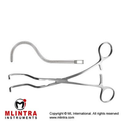 Dale Atrauma Peripheral Vascular Clamp Stainless Steel, 18 cm - 7"
